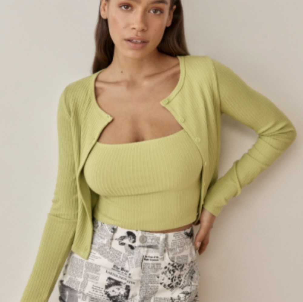 Reformation Ruby Cardigan Set